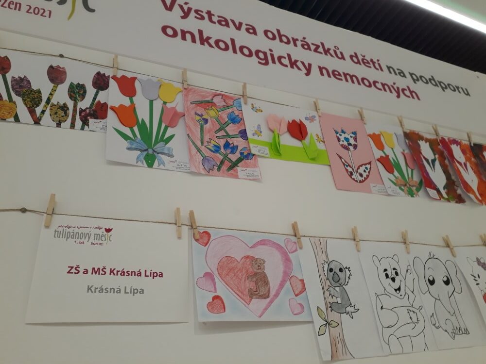Výstava obrázků dětí na podporu onkologicky nemocných